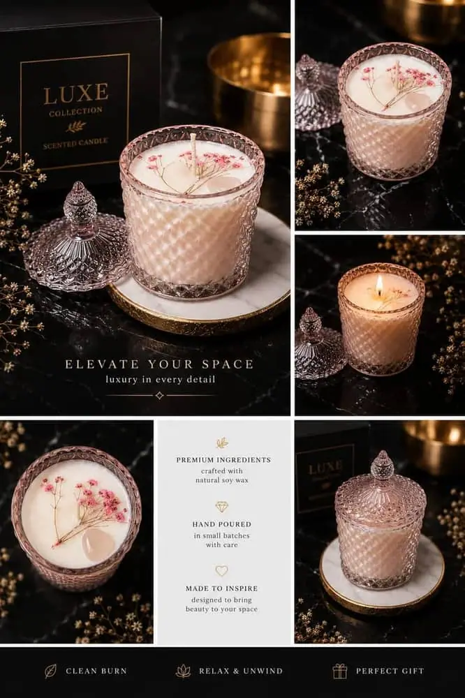 Lavender Calm Scented Candle — Aurelia Candles