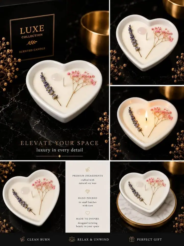 Heart Candle — Aurelia Candles